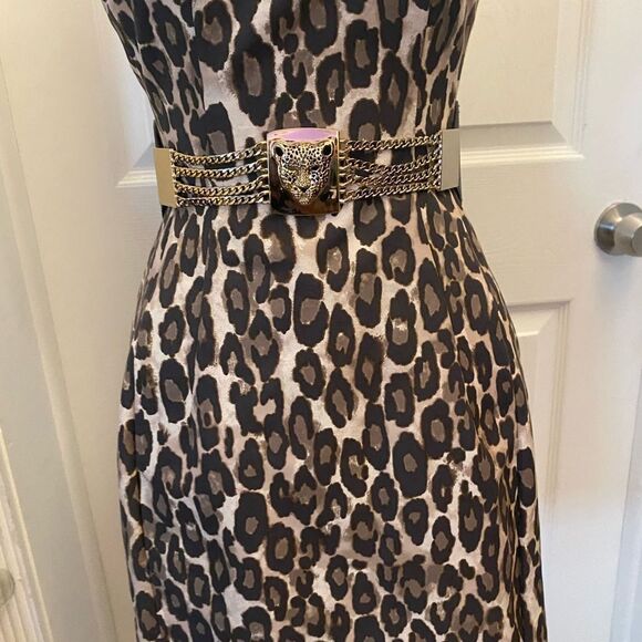 Kate Spade animal print mini dress, size 0 - Picture 3 of 8